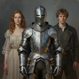 my knight in shining armor come to save the day by larry elmore, anne stokes and michael whelan, fantasy knight, symmetrical, sharp focus, detailed painting, realistic, 8 k resolution, artstation, octane render,