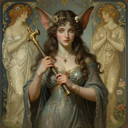 beautiful satyr bard, highly detailed, digital painting, artstation, sharp focus, illustration, art by tan zi and ayanamikodon and alphonse mucha and wlop