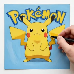 bauhaus pokemon gouache illustration hip hop album cover art drawn by left hand, conceptual mystery pokemon, intricate detailed painting, illustration sharp detail, manga 1 9 9 0