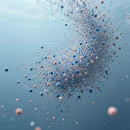 millions of particles floating in water, insanely high resolution, high fidelity, 8 k, shallow depth of field