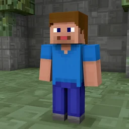 screenshot of donald trump in minecraft