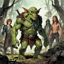 creepy goblin orc by Mark Brooks, Donato Giancola, Victor Nizovtsev, Scarlett Hooft, Graafland, Chris Moore