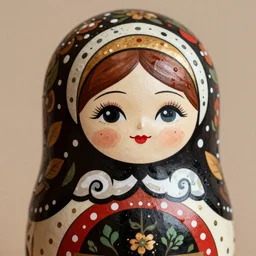 single matryoshka portrait, japanese comic magazine illustration, soft light, intricate design