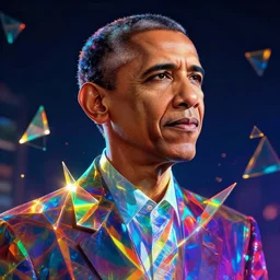 obama prism, epic lights, night, insane colors, vibrant, extreme detail, fantasy, epic, ultra realistic, photorealistic, ultra detail, cinematic, cinematic light, unreal engine, 4k, hyperrealistic, multicolored, octane render, light caustics, specular reflections, raytraced highlights, extreme detail