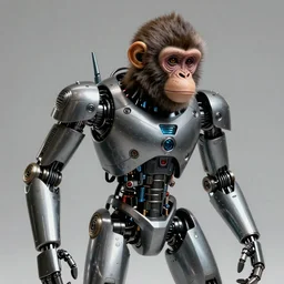 photo of a robotic monkey, 1980s art, Art Station, Trending on Artstation, cgsociety, Pinterest, concept art, cinematic, 8k, hyper detailed, ultra realistic, epic, high resolution, digital art, ultra high quality, sci fi, robot, sharp, 4k UHD, realistic, intricate