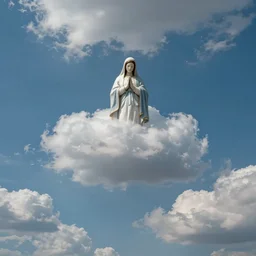 wide angle sky with 0 0 8 0 0 8 0 0 virgin mary cloud in center, path tracing, ray tracing, illusion