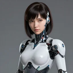 highly detailed portrait of gorgeous cybertronic motoko kusanagi fembot in detroit : become human, stephen bliss, unreal engine, fantasy art by greg rutkowski, loish, rhads, ferdinand knab, makoto shinkai and lois van baarle, ilya kuvshinov, tom bagshaw, global illumination, radiant light, detailed and intricate environment