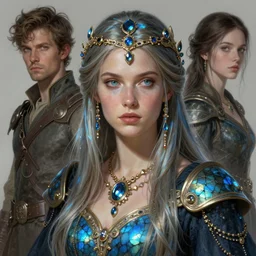 labradorite empress, art by artgerm and greg rutkowski and magali villeneuve, fantasy, portrait, highly detailed, digital painting, trending on artstation, concept art, sharp focus, illustration