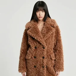 ektachrome, youthful asian demure, exquisite features, feminine cut, frontiers in flight leather fuzzy bear suit, sebastian faena