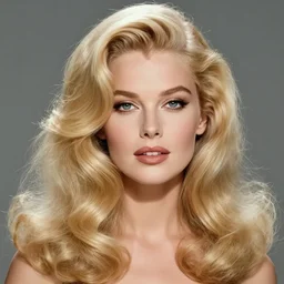 stunning award - winning portrait of a beautiful blonde woman by herb ritts. long curly glossy hair. old hollywood makeup. vintage glamour. glossy dark lips. supermodel. high fashion black and white photography. vogue. nikon 5 0 mm f / 1. 6