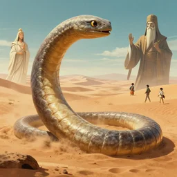 a sandworm on arrakis, god emperor of dune, shai hulud, large desert worm by david a hardy, noriyoshi ohrai, gary ruddell, ( greg rutkowski ), salvador dali, moebius, makoto shinkai, highly detailed, cinematic composition, trending on artstation