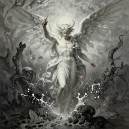 lucifer's deepdream maximalist splashing apophasis hellscape by gustave dore gustave carus