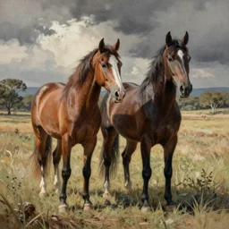 drawing of horses by carlos huante