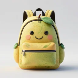 a backpack in fruit shape, digital art, artgem, octane render, artstation, hasselblad photo, 4 k resolution, high fashion design, intricate, product photo, symmetrical, joyfull mood