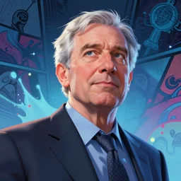 low angle portrait of the  fauci scientist , tepainting concept Blizzard pixar maya engine on stylized background splash comics global illumination lighting artstation lois van baarle, ilya kuvshinov, rossdraws