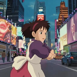 times square, studio ghibli film