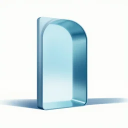 mirror portal utopian, clean, modern, azure, futuristic, by simon stalenhag, james gurney, kim jung gi. photoshop cutout vector filter