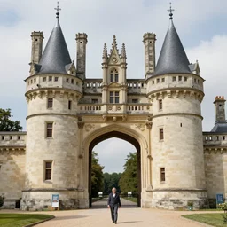Jean-Baptiste Monge and Alex Ross a artwork of a gothic revival castle gatehouse
