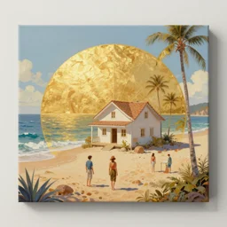 beachhouse dream fantasy digital art, irina french, heraldo ortega, mandy jurgens, golden ratio, art canvas, award winning, masterpiece trending on artstation 8 k 1 5 0 mpx