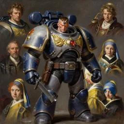 full character portrait max mad cyberpunk warhammer 4 0 k, medic sapper not the girl with the pearl earring character design, painting by gaston bussiere, katsuya terada, nc wyeth, greg rutkowski, craig mullins, vermeer, frank frazetta, mucha, tom of finland, trending on artstation, by norman rockwell