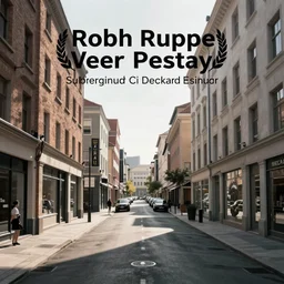 graphic la street scene by robh ruppel