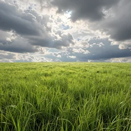 vast empty grass field, cloudy, ultrafine highly detailed hyper colorful illustration, sharp focus, rozalski, craig mullins, federico pelat, unreal engine highly rendered, global illumination, radiant light, intricate and detailed environment