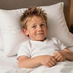 highly detailed image of gordan ramsay tucked into bed, unreal engine render, digital art, cute, adorable