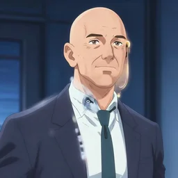 jeff bezos as an anime character, deviant art