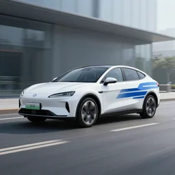 logo for an autonomous vehicle car company that looks like a car with cool stripes