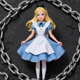 alice in wonderland in chains, high detail