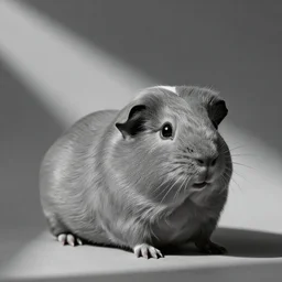 grey abyssinian guinea pig photo realistic