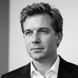 Christian Lindner, black and white