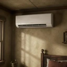 Air Conditioner inside bedroom in Red Dead Redemption 2