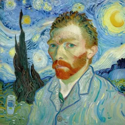 van gogh accidentally takes a selfie,