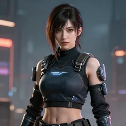 heroine, beautiful, cyberpunk female ninja, ultra detailed, digital art, 8 k, character, realistic, portrait, hyper realistic