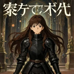 baroque oil painting japanese light novel cover illustration lotr anime key visual far view action shot | set in ancient chapel, young girl black military crusader with long flowing brown hair | symmetrical perfect face fine detail delicate features quiet gaze | gapmoe kuudere moody lighting bokeh | trending pixiv fanbox | by greg rutkowski makoto shinkai takashi takeuchi studio ghibli