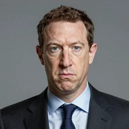 angry mark zuckerberg staring directly at me