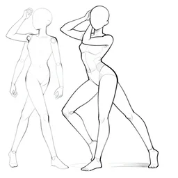 pose reference, posing, drawing, tutorial, black and white, line art, human posing, stick figures, gesture drawings, white background