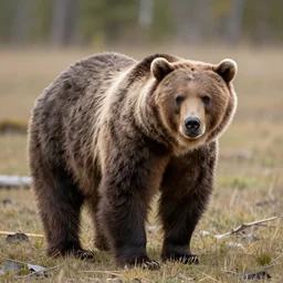 grizzly bear wearing human skin, by discovery channel