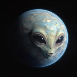 a photograph of an alien planet
