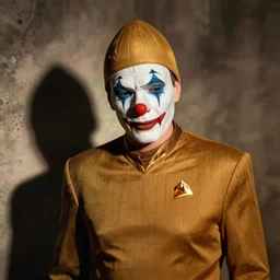 jeanluc Picard as a sad clown