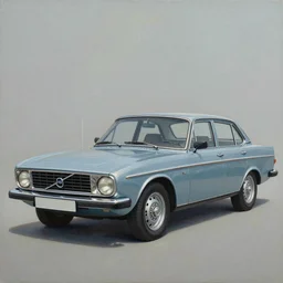 A stunning painting of a Volvo 240 by Andrews Esao, fantasy, Trending on artstation
