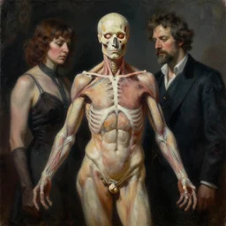 nuclear magician art by esao andrews and gaston bussiere, oil on canvas, sharp focus, cinematic atmosphere, detailed and intricate, perfect anatomy