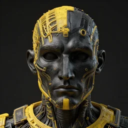 nas, hyper realistic, art by greg rutkowski, intricate, ultra detailed, photorealistic, black and yellow colors, trending on artstation, octane render, 4 k, 8 k