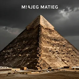 symmetrical mathematics of a pyramid digital ambient album cover