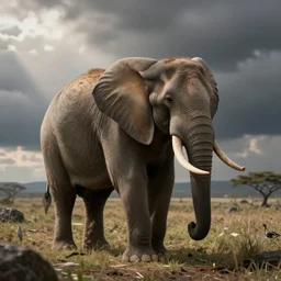 a super furry elephant