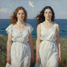 eclipse midsommar by pipilotti rist and marina abramovic oil painting by james gurney, ultradetailed, artstation
