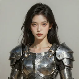 a photorealistic painting of an attractive young girl, partially clothed in metal-plated battle armor, olive skin, long dark hair, beautiful bone structure, symmetrical face, perfect eyes, intricate, elegant, digital painting, concept art, illustration, sharp focus, minimal artifacts, from Metal Gear, in the style of Ruan Jia and Mandy Jurgens, by Greg Rutkowski, trending on Artstation, award winning