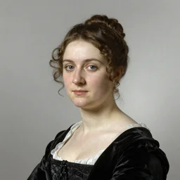 portrait of a young woman by Franz Xaver Winterhalter, high quality, detailed