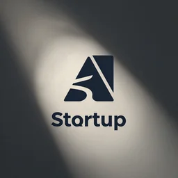 Minimalist startup company logo, digital art
